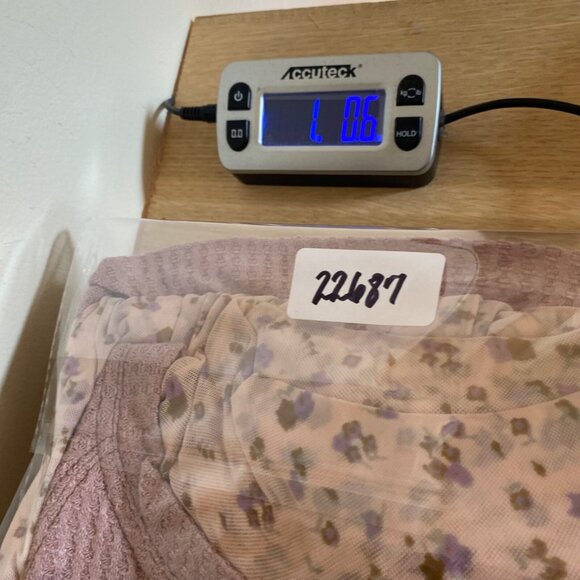 Free People Dress Womens Small Opposites Attract Pink Mini Tiered Mesh Floral - Picture 12 of 12